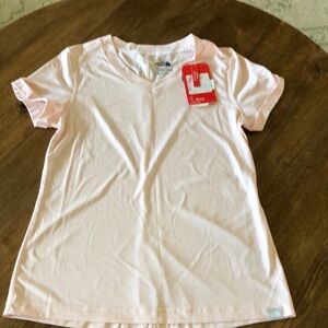 Women’s light pink North Face, dry fit shirt, size Medium